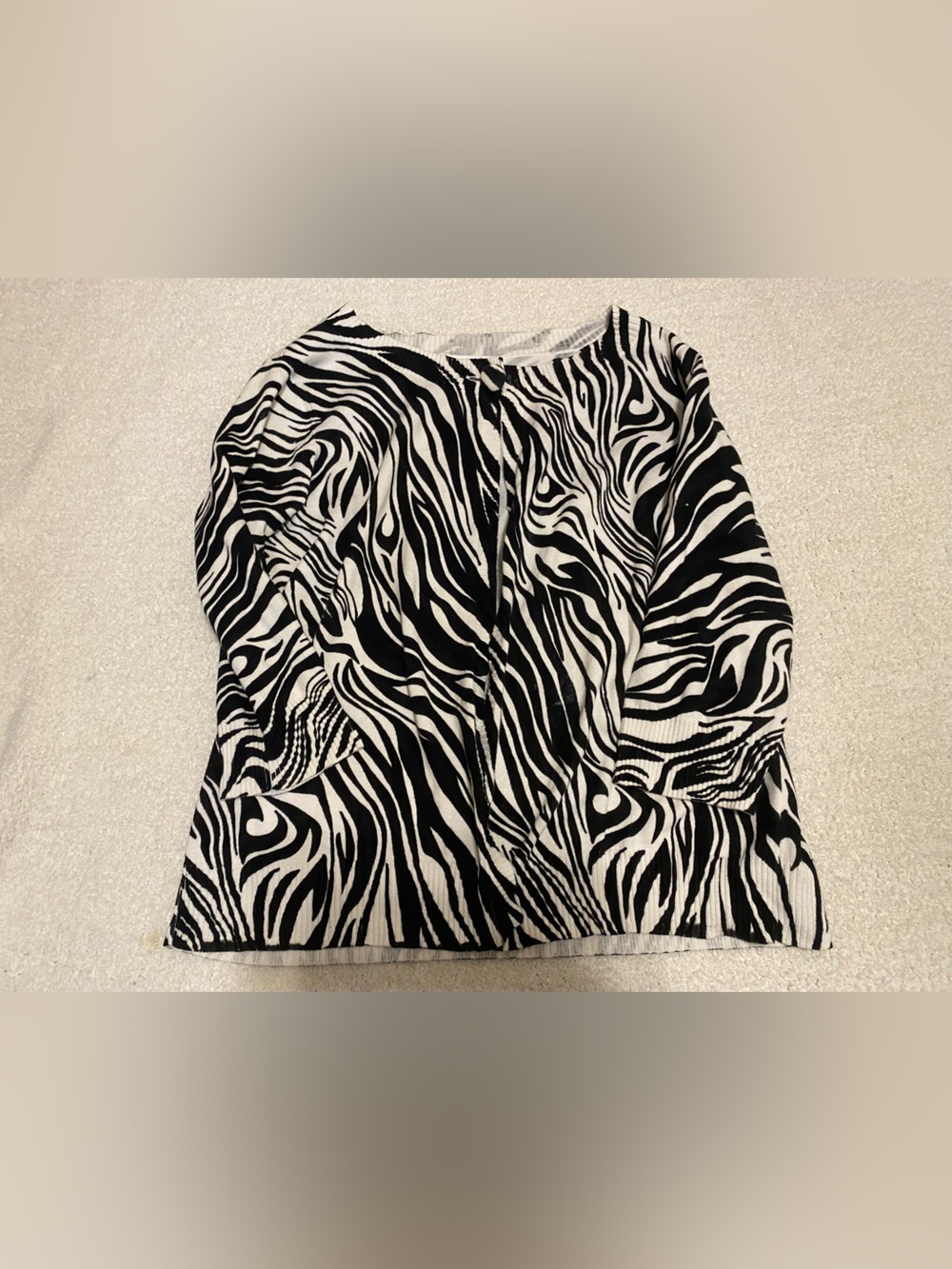 Cato Y2K Black and White Striped Knit Top
